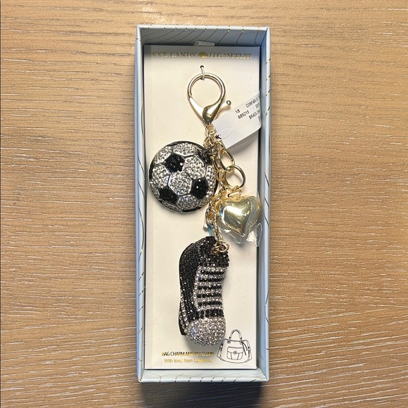 Soccer Ball and Shoe Bag Charm/Key Chain ⚽️ - Picture 1 of 4
